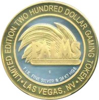 -200 Palms  Las Vegas Welcome Sign gold rev.